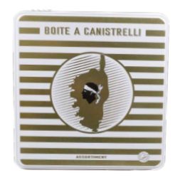 CANISTRELLI ASSORTMENT BOX 400g: plain, almonds, hazelnuts, chocolate