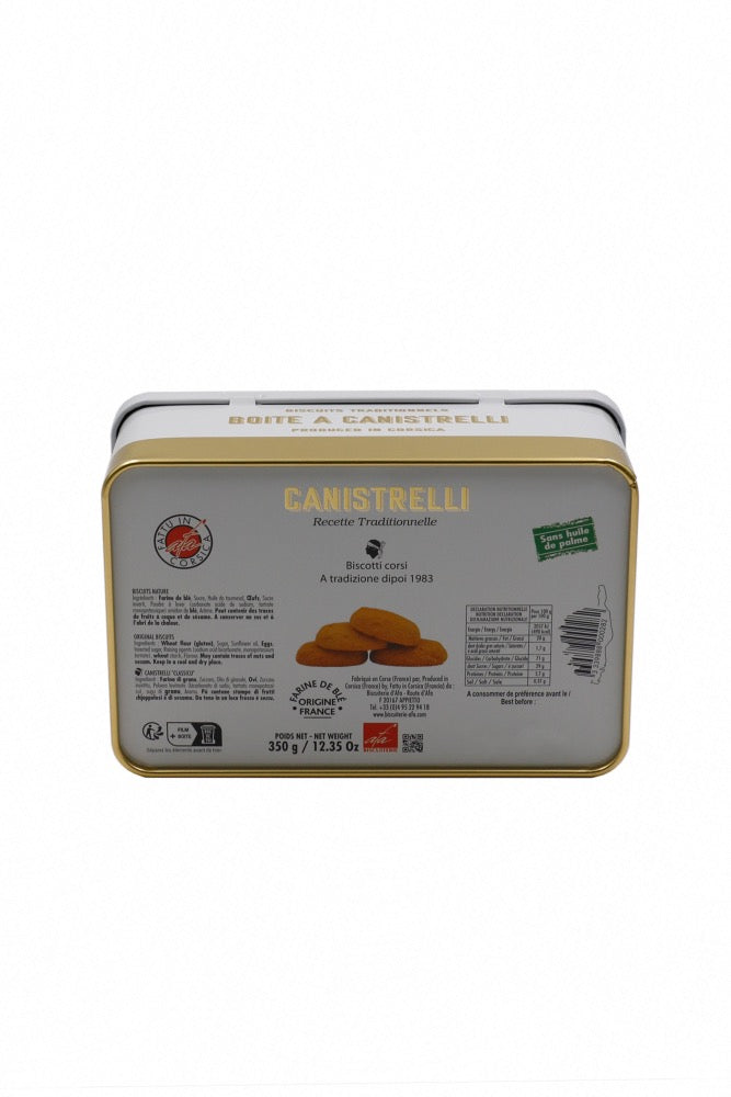 "GOLD" ZUCKERDOSE - KLASSISCHE CANISTRELLI 350G