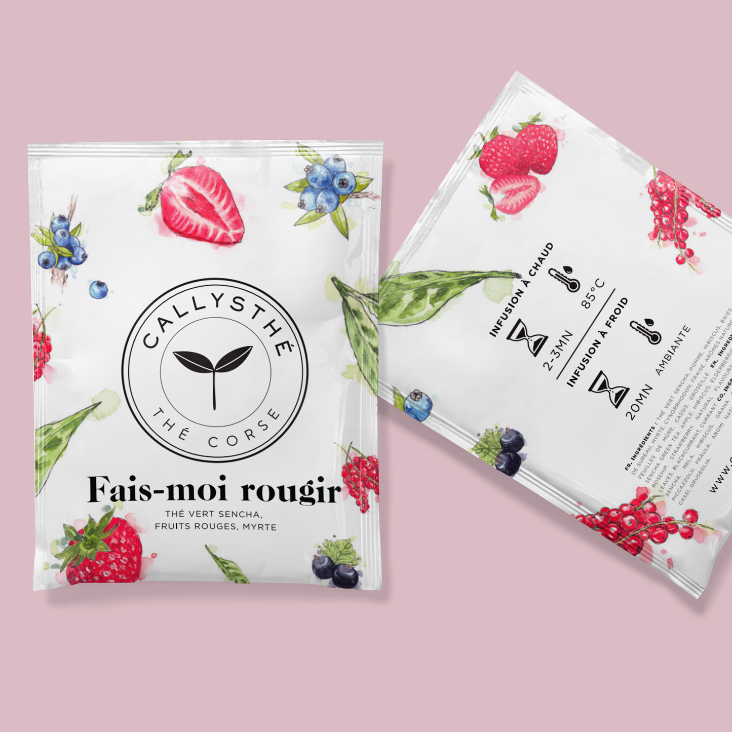 Fais-moi rougir - Sencha green tea, red fruits, myrtle