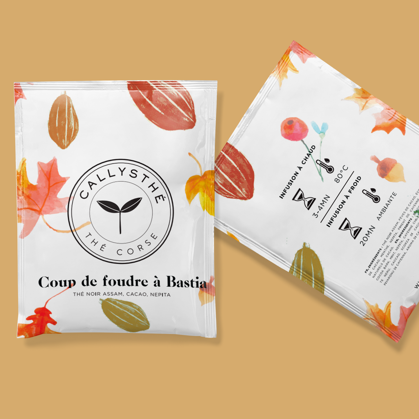 Coup de foudre à Bastia - black tea, cocoa, mint.