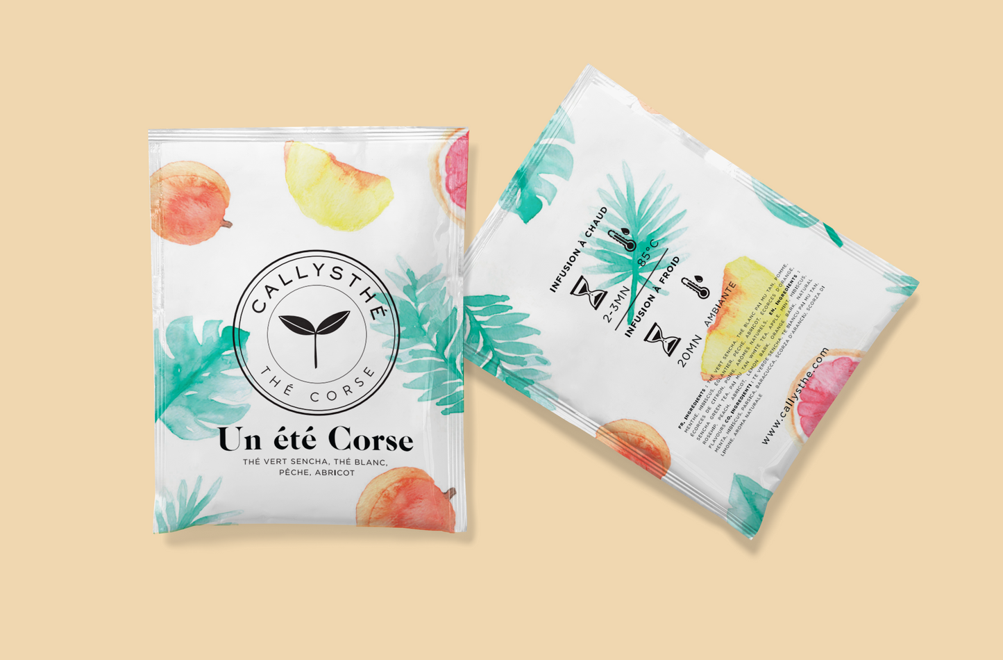 Un été en Corse - Green tea, white tea, hibiscus, peach, apricot