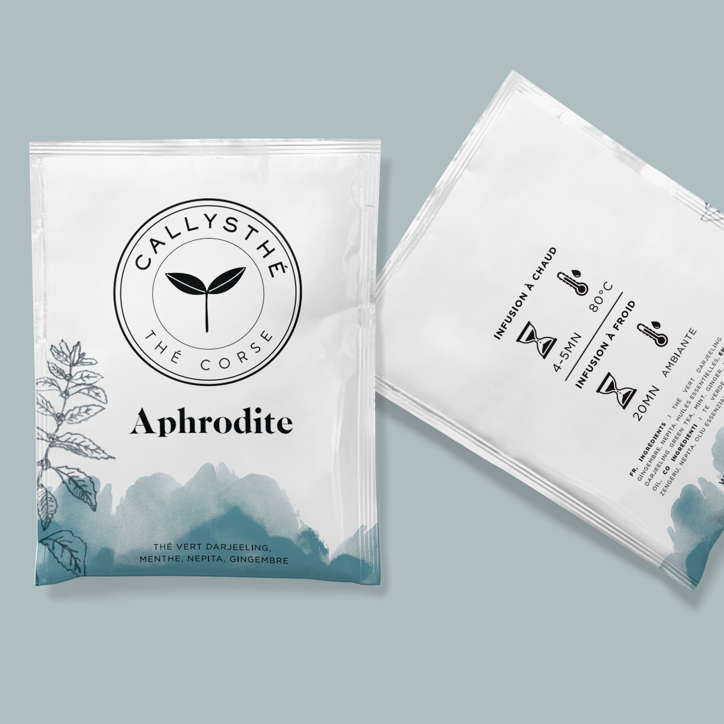 Aphrodite - Darjeeling green tea, mint, ginger, catnip