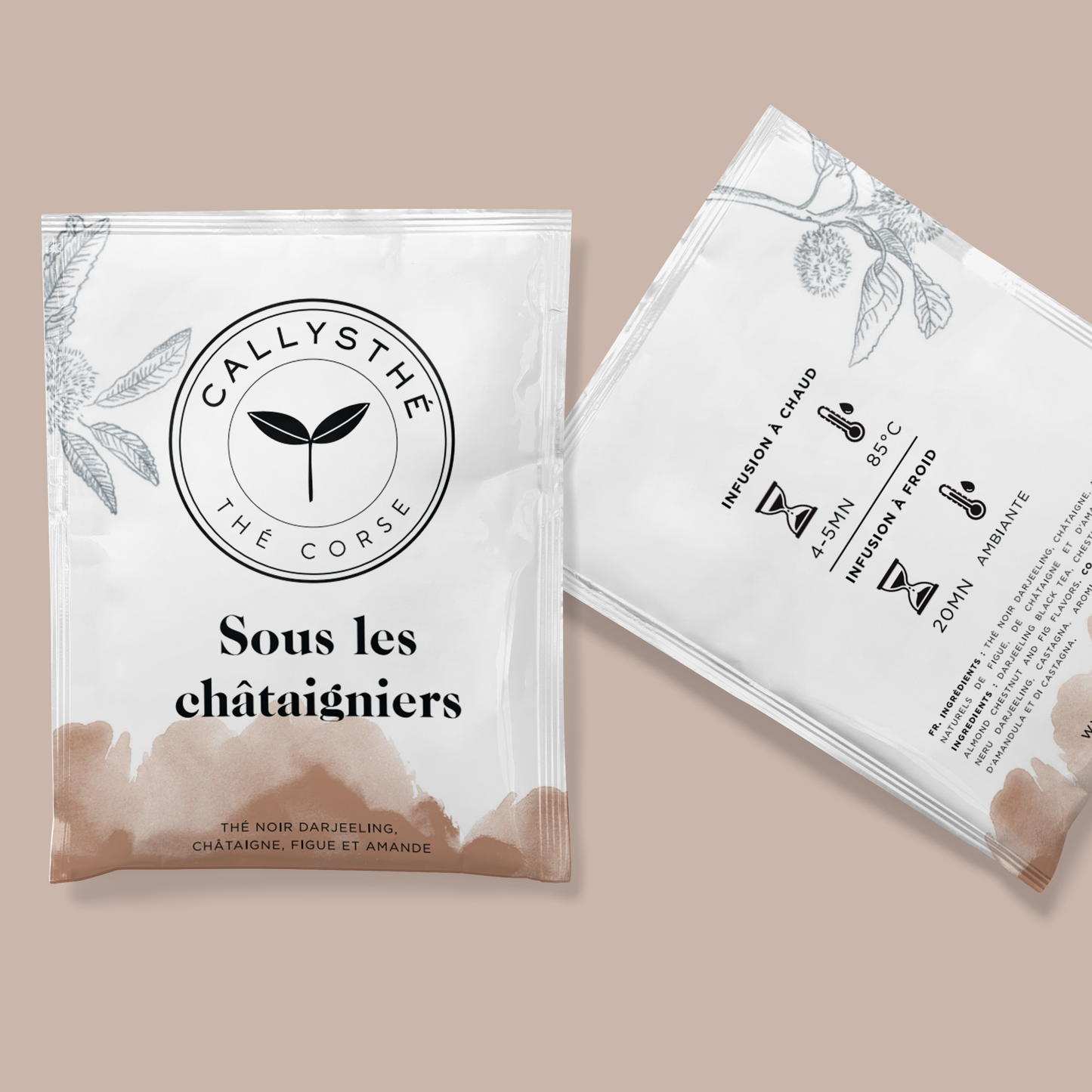 Sous les châtaigniers - Darjeeling black tea, chestnut and fig