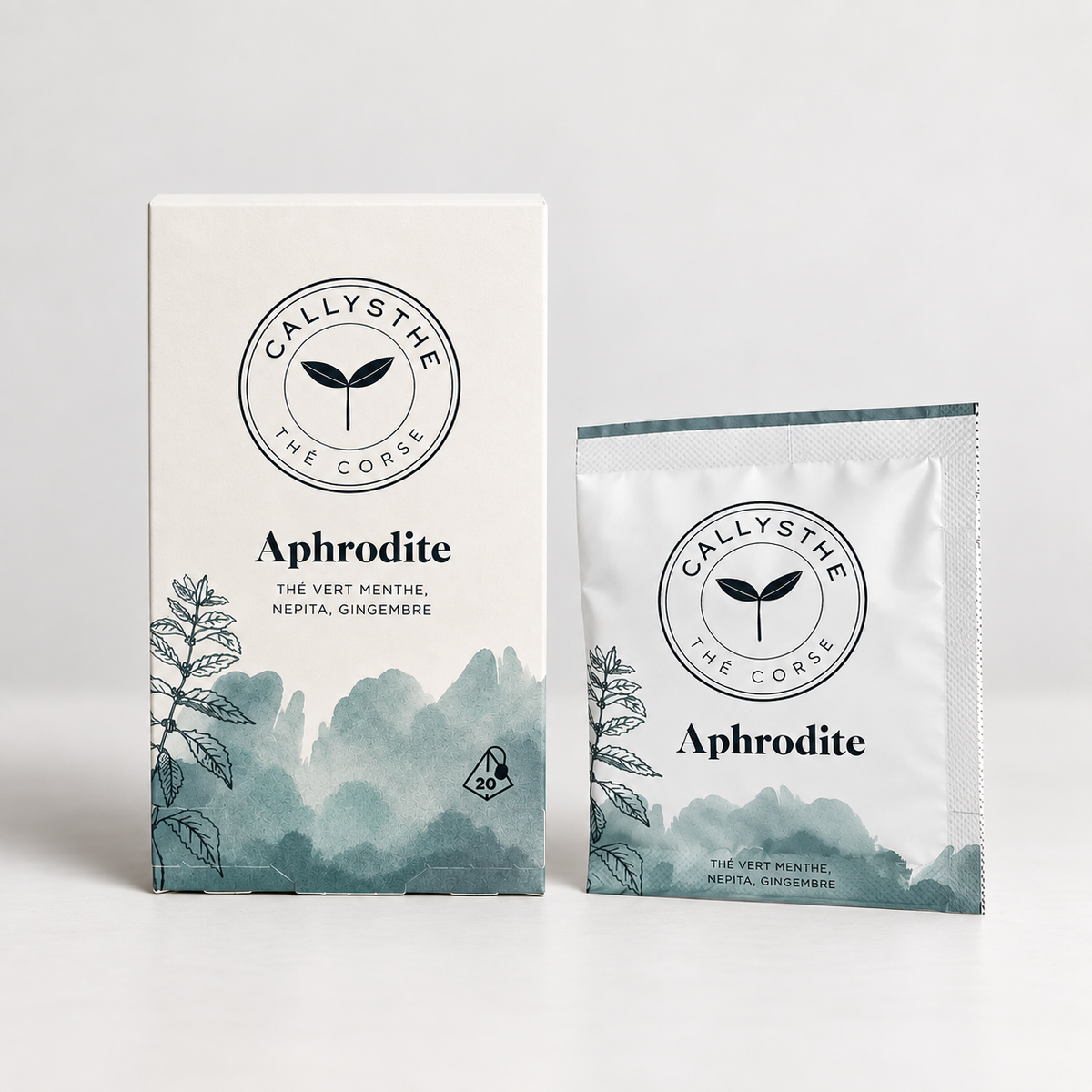 Aphrodite - Darjeeling green tea, mint, ginger, catnip
