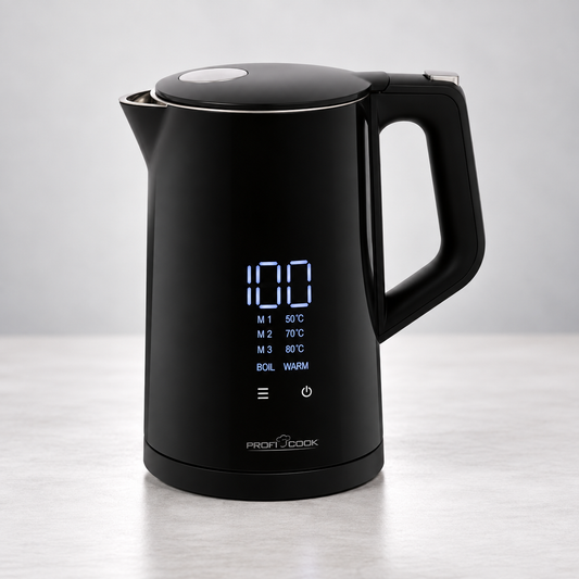 Bouilloire Électrique ProfiCook – Écran Tactile & Température Réglable 1,7 L