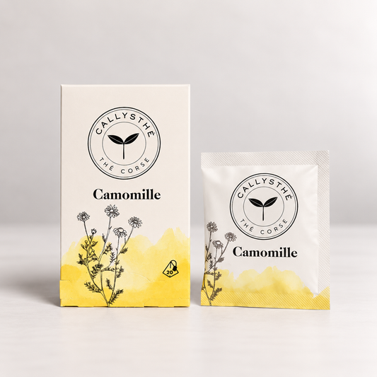 Infusion de Camomille – 20 Sachets Individuels pour Relaxation et Sommeil