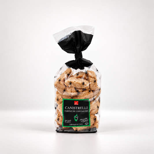 CANISTRELLI A LA FARINE DE CHÂTAIGNE - BISCUITS CORSES 250g