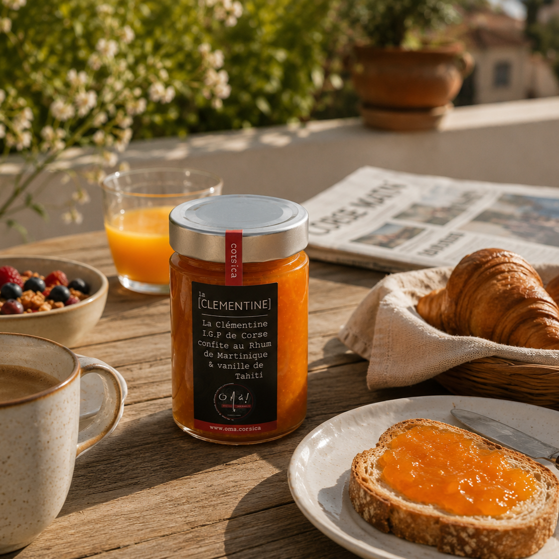 Confiture de Clémentine situation