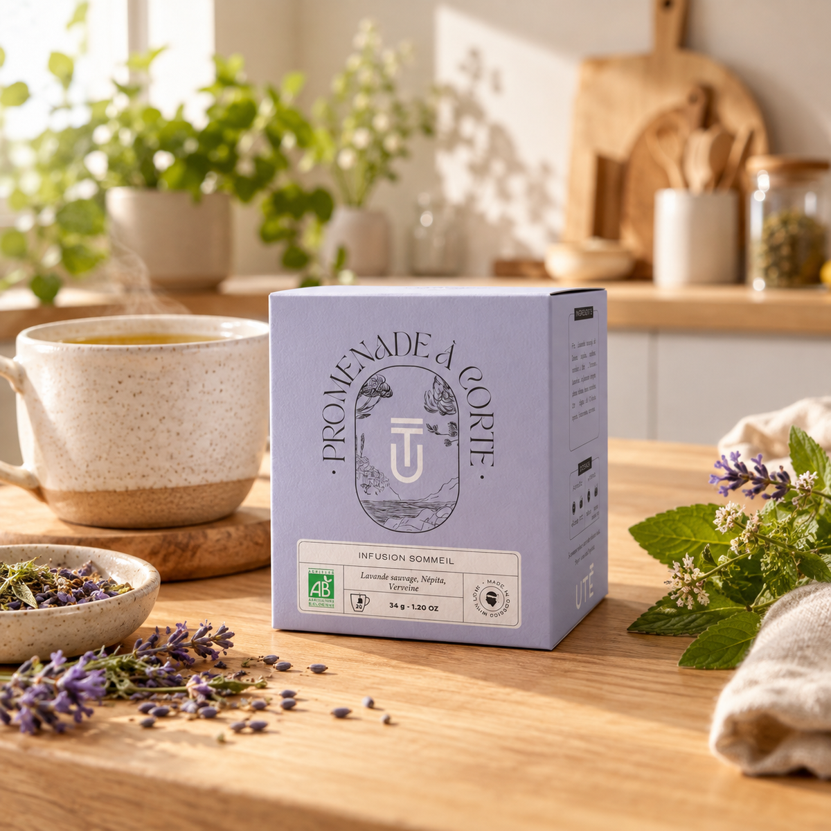Promenade à Corte – Infusion Sommeil Bio Lavande, Népita & Verveine