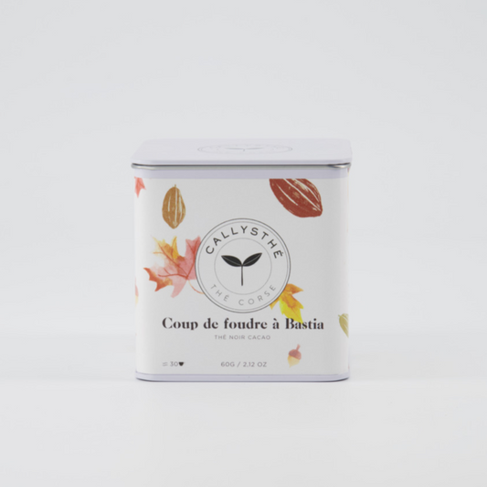 Coup de foudre à Bastia - thé noir, cacao, menthe.