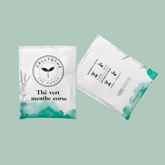 thé vert menthe - Thé vert Sencha, menthe, Nepita