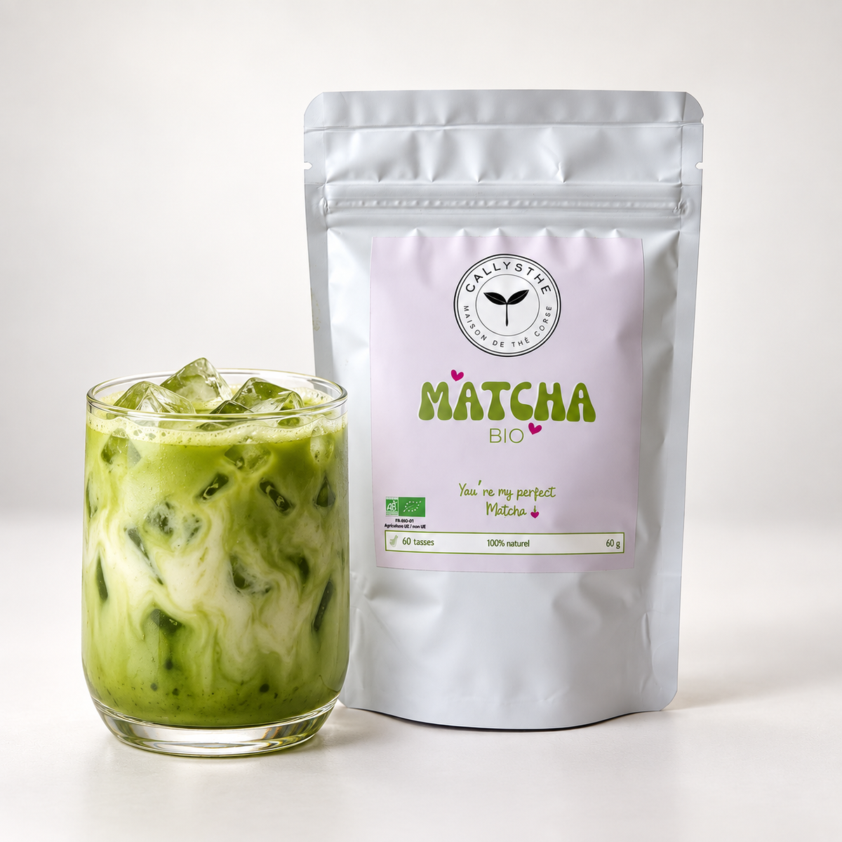 Matcha Bio en Poudre – Thé Vert Japonais Premium pour Matcha Latte (60g)