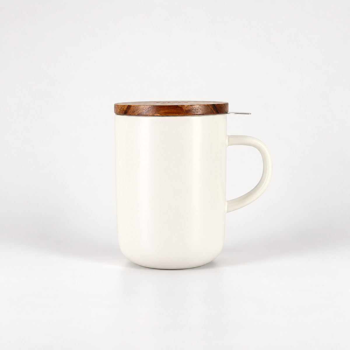 Mug infuseur Juliet Blanc 475 ml – Tisanière en grès avec filtre