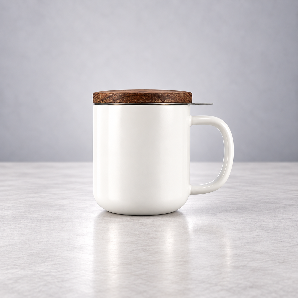 Tisanière mug Juliet en grès blanc 300 ml Ogo