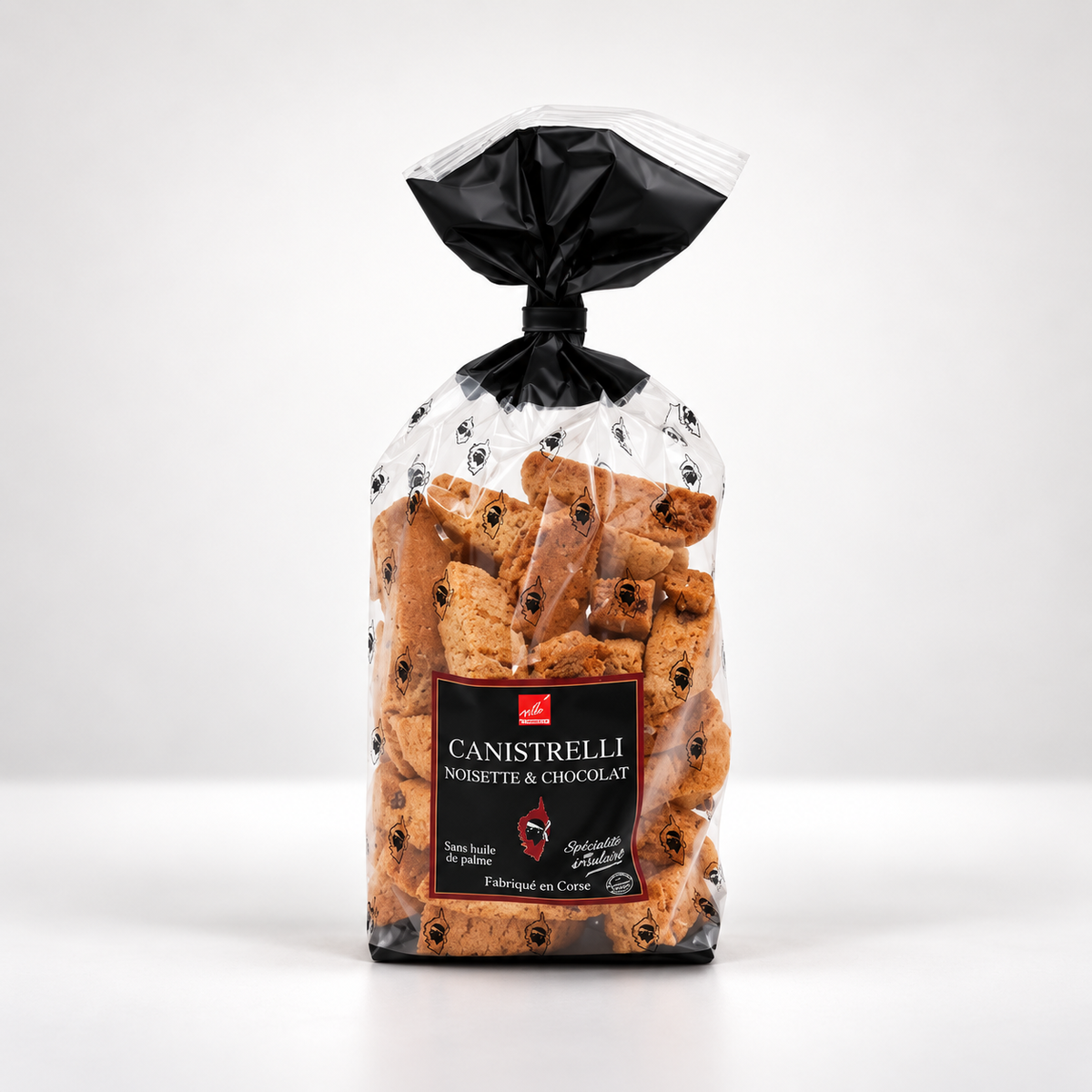 CANISTRELLI AUX ÉCLATS DE NOISETTES ET PÉPITES DE CHOCOLAT - BISCUITS CORSES 250g