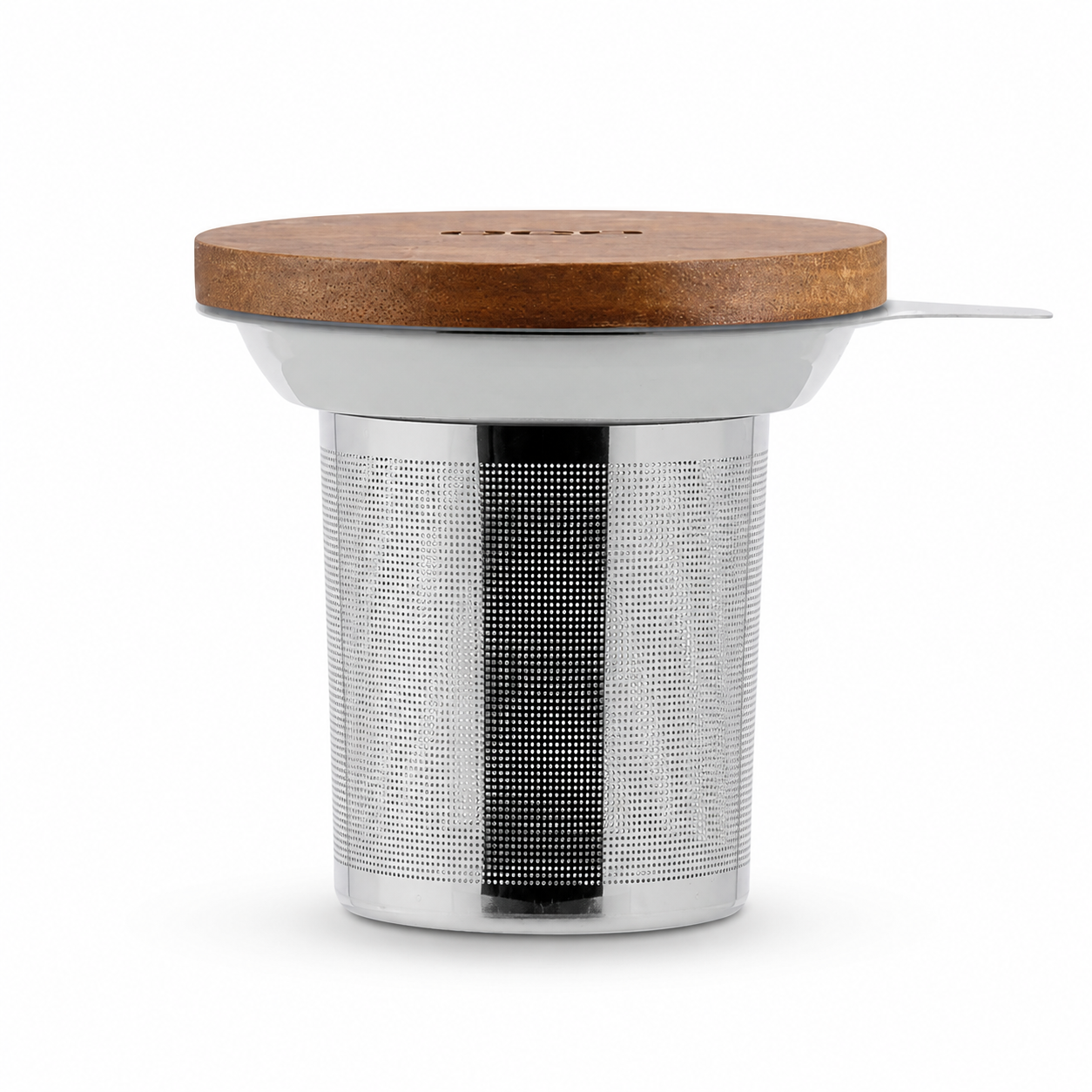 Set filtre en inox et couvercle en acacia - compatible avec tous vos mugs et tasses