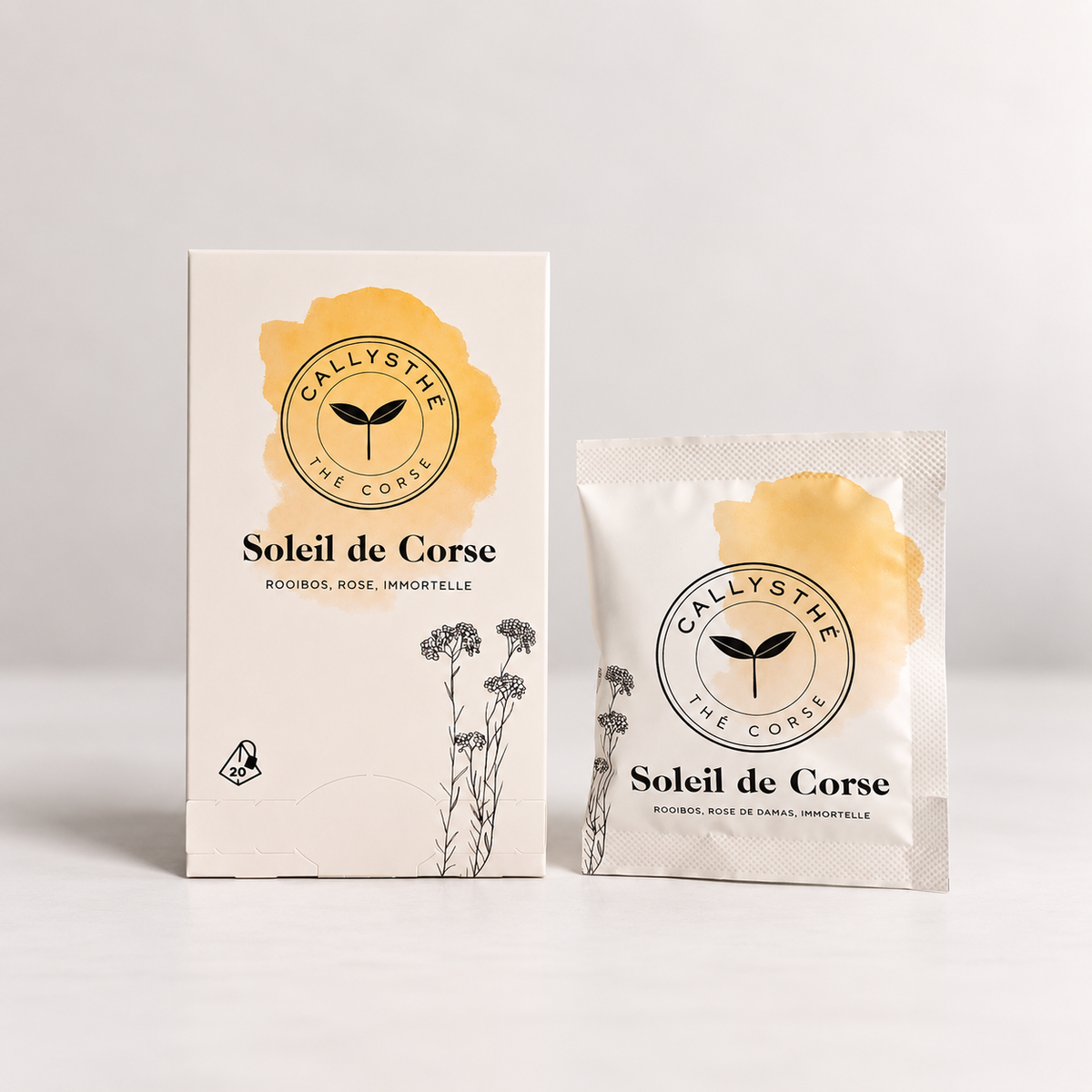 Soleil de Corse  - Rotbusch, Immortelle, Rose