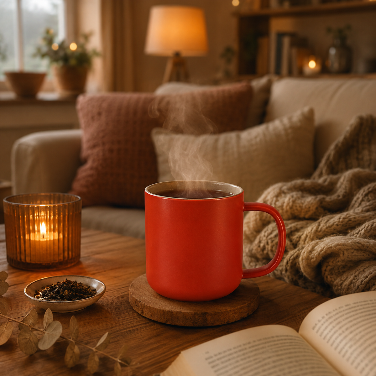 Tisanière mug Juliet en grès paprika 300 ml Ogo
