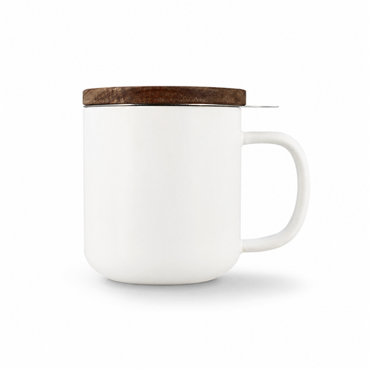 Tisaniere mug Juliet en gres blanc 300ml Ogo