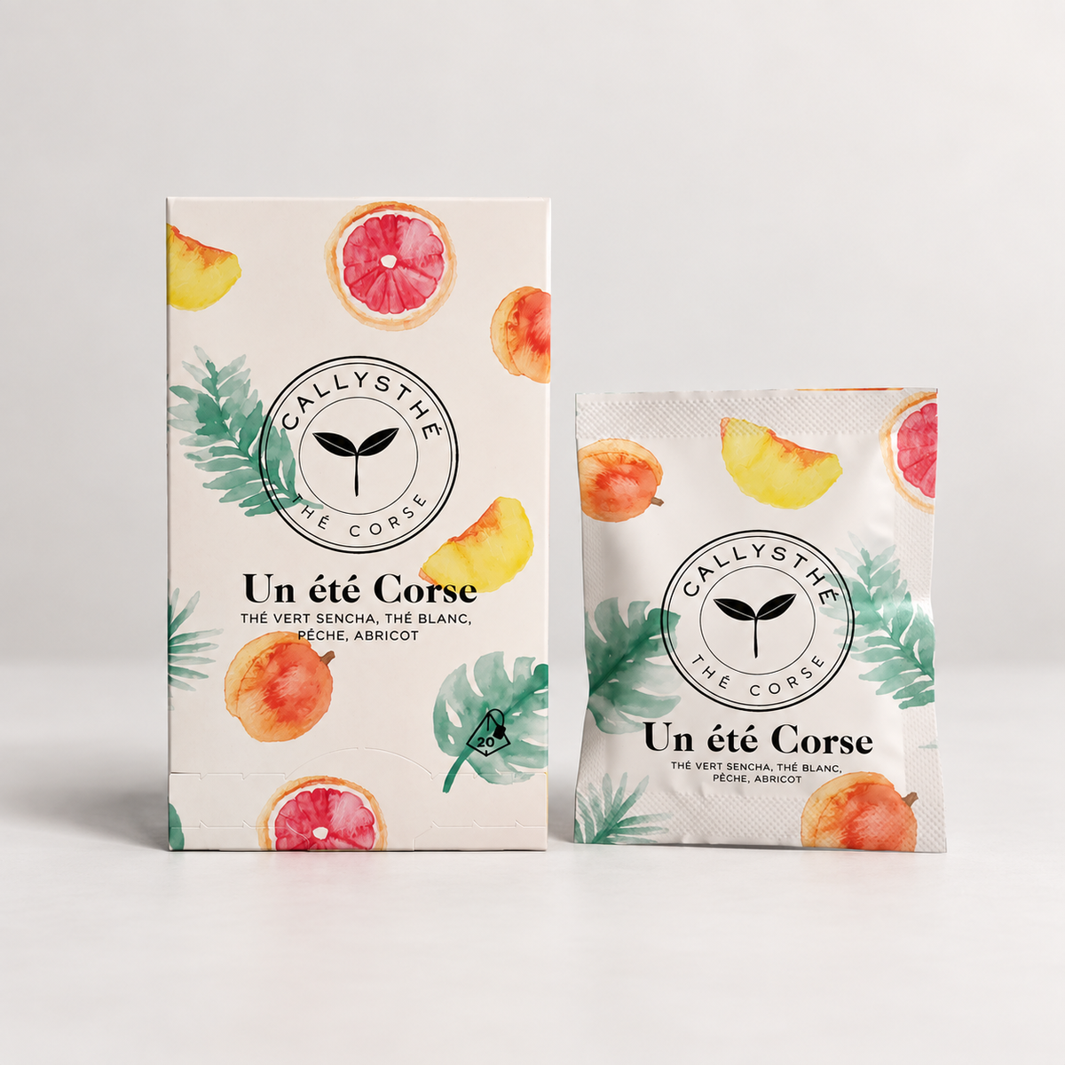 Un été en Corse - Grüner Tee, weißer Tee, Hibiskus, Pfirsich, Aprikose