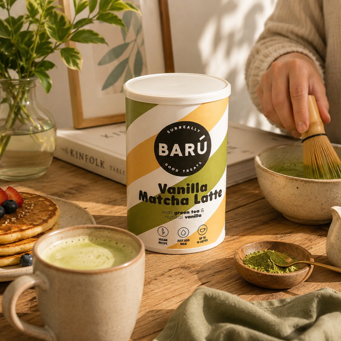 Vanilla Matcha Latte BARÚ situation