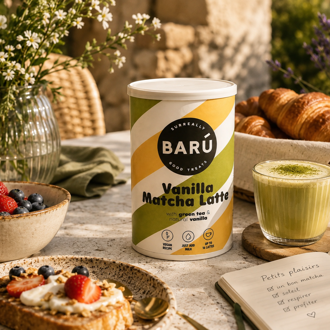 Vanilla Matcha Latte BARÚ