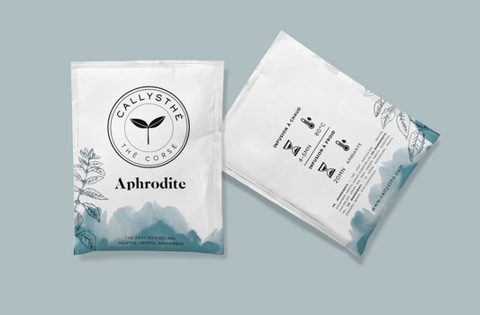 Aphrodite - Thé vert Darjeeling , menthe, gingembre, népita