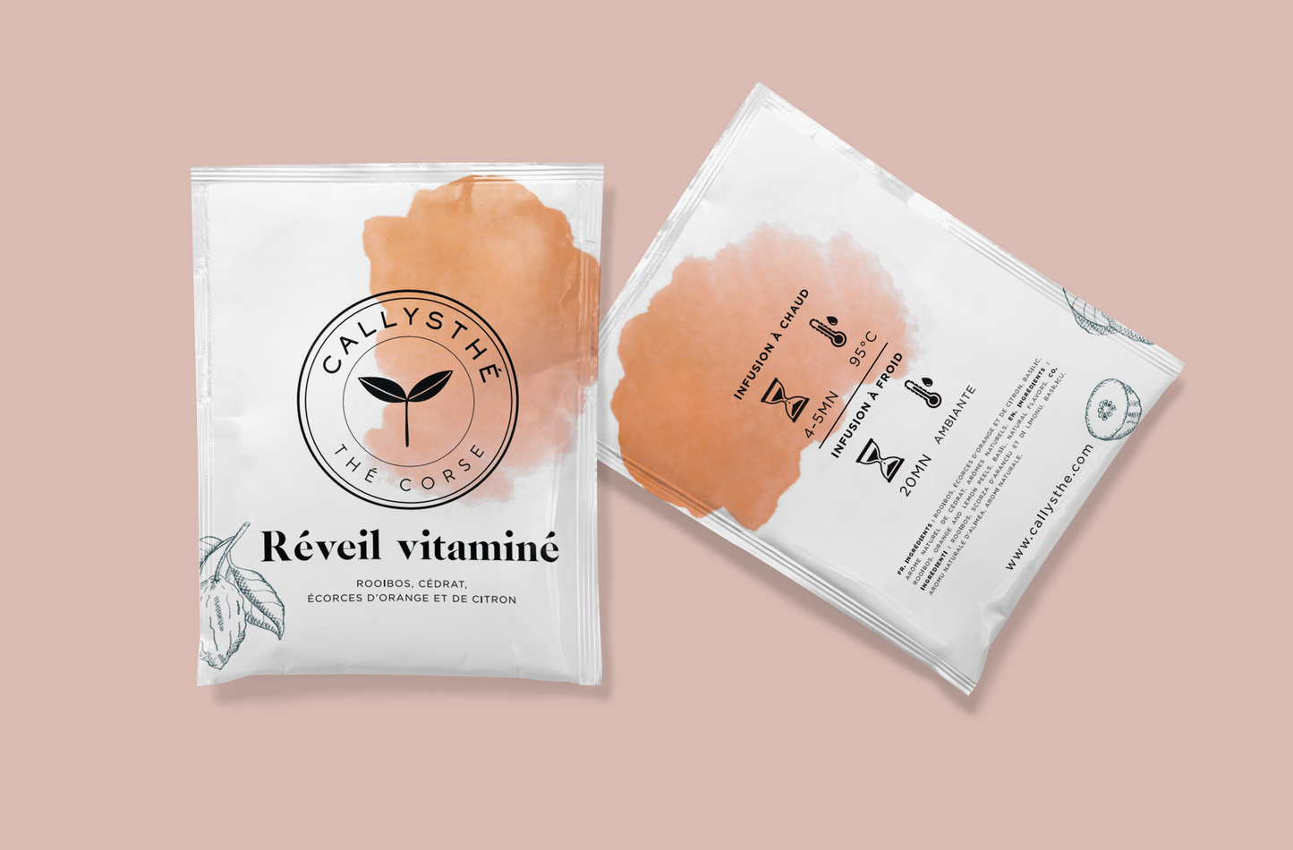 Reveil Vitaminé  - Rooibos, Zitrone, Basilikum, Orange