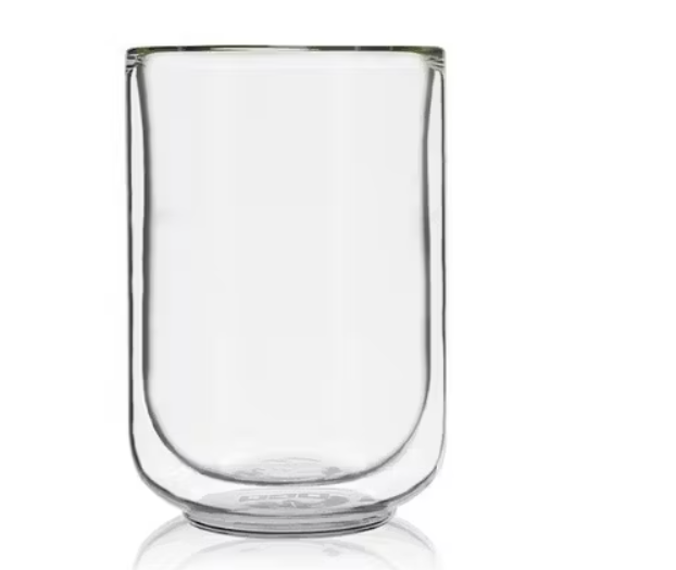 tasse double paroi transparente